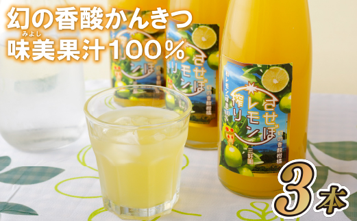 幻の香酸かんきつ味美(新種和レモン)果汁100%