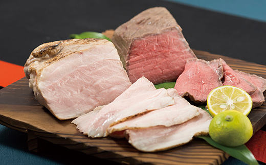長崎和牛ローストビーフ&味菜自然豚ローストポーク
